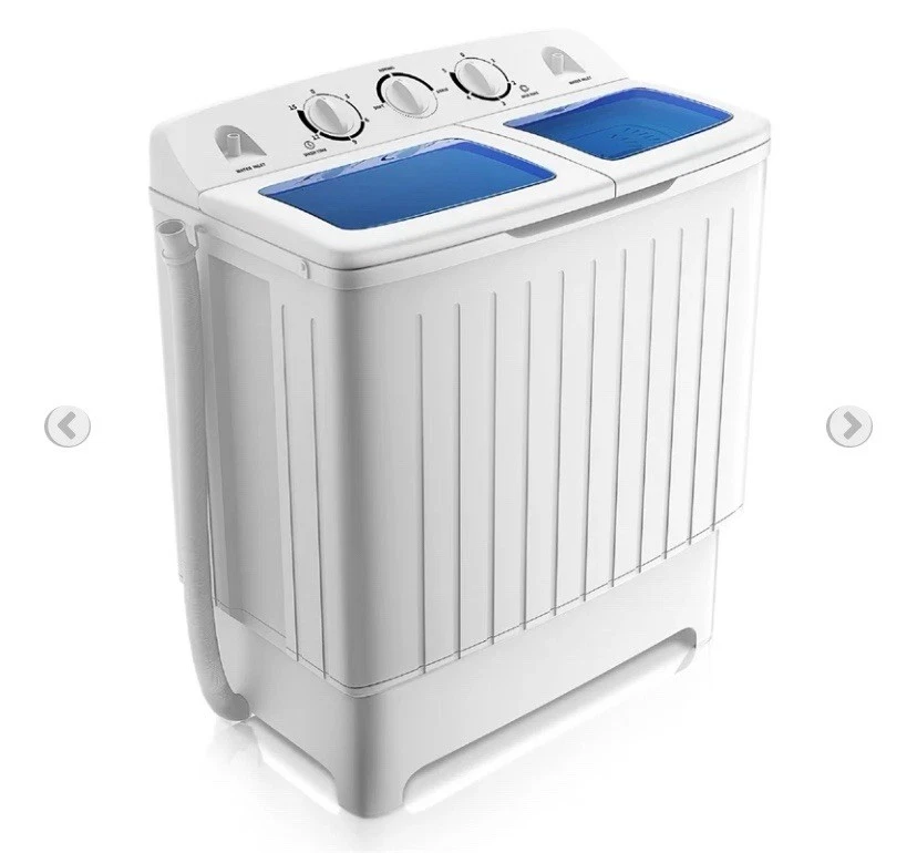 Portable Mini Twin Tub Washing Machine Spin Dryer 